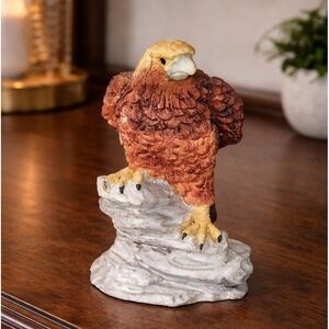 Vintage Bald Eagle Figurine Ceramic Wildlife Americana Decor